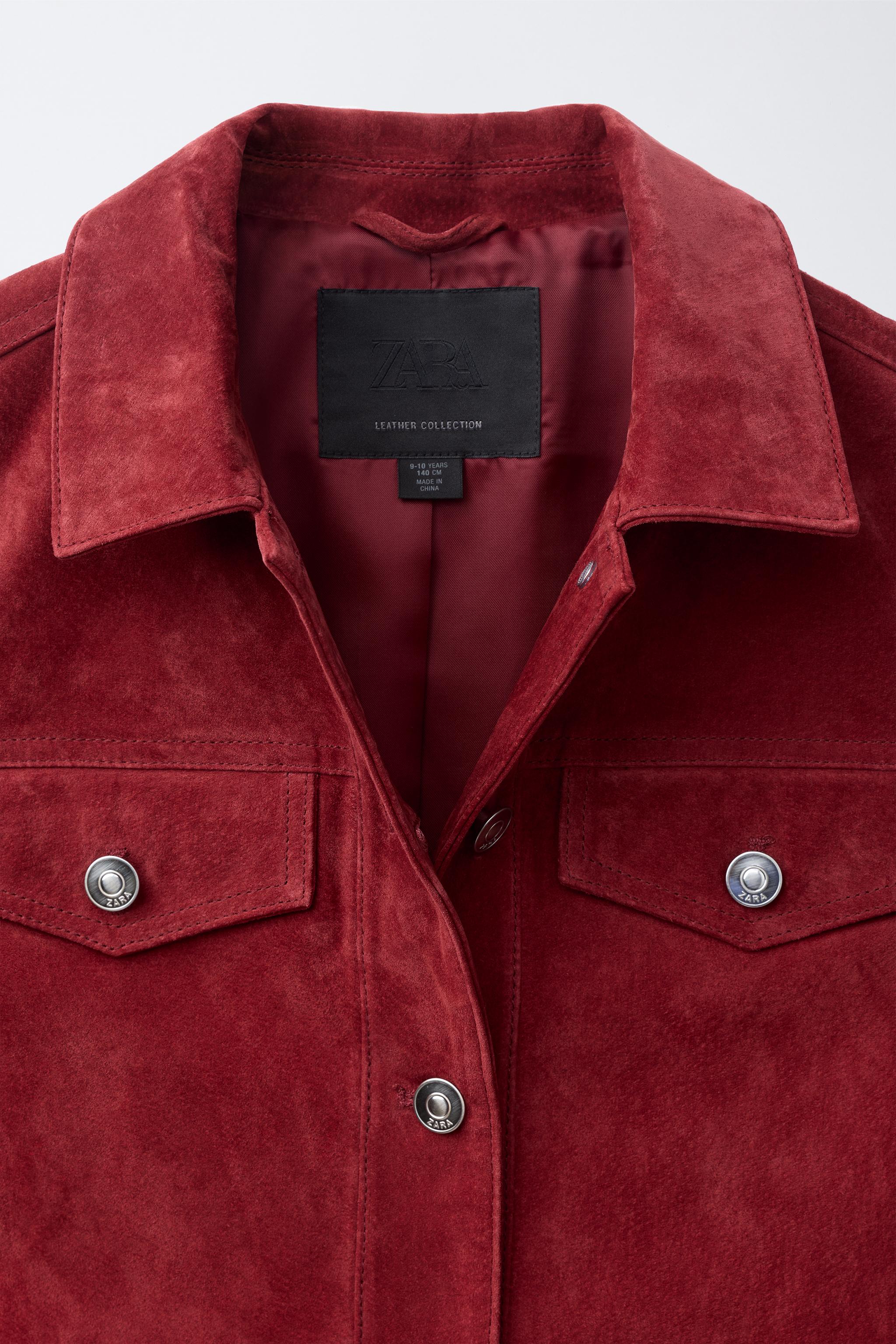 BLOUSON EN DAIM 100 % CUIR